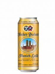 Пиво Хакер-Пшорр Мюнхнер Голд 0,5л в жестяной банке