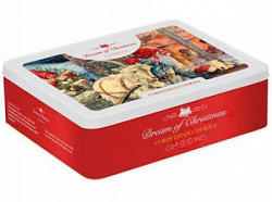Печенье Дрим оф Свиден с смородиной Рождественское 500 г в железной подарочной упаковке