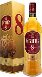 Виски Грантс 8 лет в коробке 0,7 л