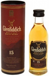 Виски Гленфиддик 15 лет 0,05 л