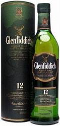 Виски Гленфиддик 12 лет в подарочном тубусе 0,5 л