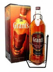 Виски Грантс Фемили Резерв 4,5 л на качеле в подарочной коробке